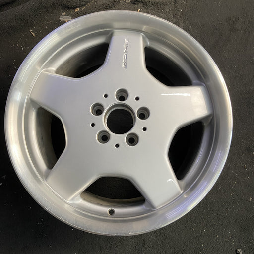 18" MERCEDES CL-CLASS 01 215 Type; CL500, 18x9.5 , 5 spoke Original OEM Wheel - Angle View