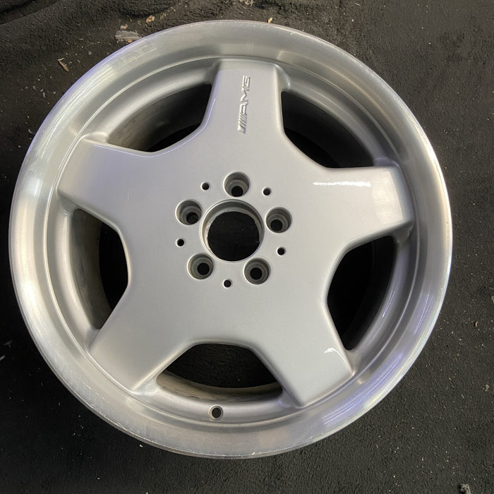 18" MERCEDES CL-CLASS 01 215 Type; CL500, 18x9.5 , 5 spoke Original OEM Wheel - Angle View