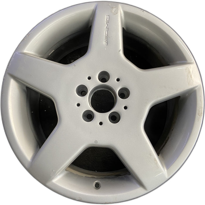 18" MERCEDES CL-CLASS 03-04 215 Type; CL500, 18x9 Original OEM Wheel Rim - Front View