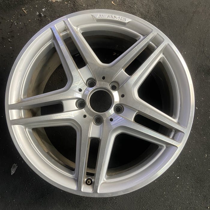 18" MERCEDES C-CLASS 08-09 204 Type; C300, 18x8.5 Original OEM Wheel Rim - Angle View
