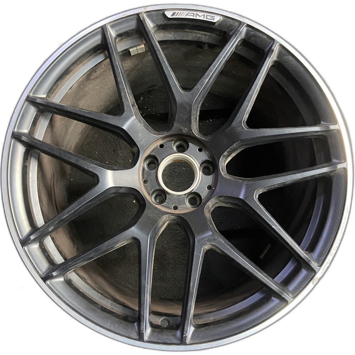 21" MERCEDES GT 19-21 290 Type 4 Dr GT53 21x11.5 black Original OEM Wheel Rim - Front View
