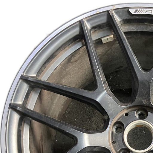 21" MERCEDES GT 19-21 290 Type 4 Dr GT53 21x11.5 black Original OEM Wheel Rim - Angle View