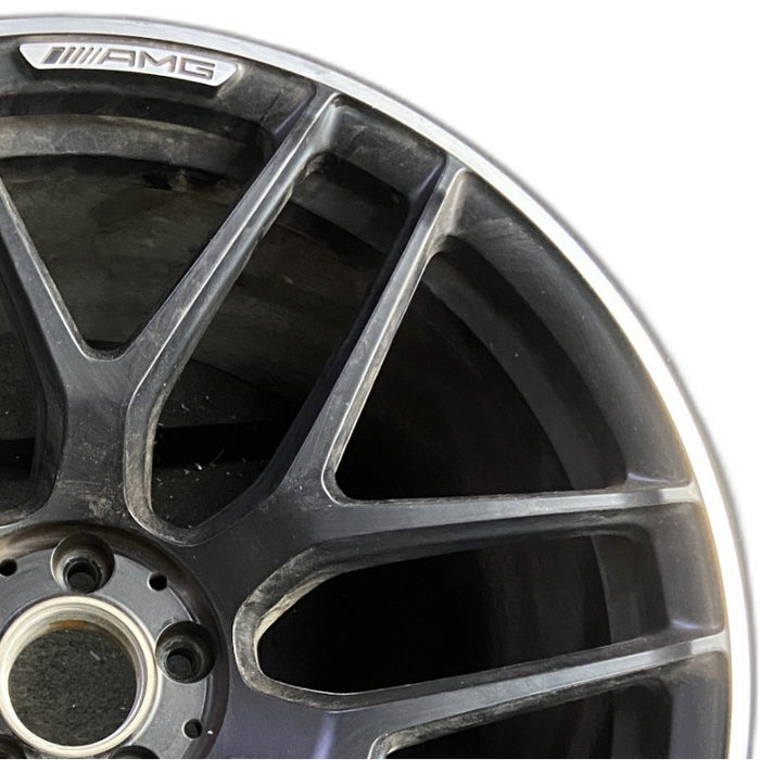 21" MERCEDES GT 19-21 290 Type 4 Dr GT53 21x11.5 black Original OEM Wheel Rim - Side Profile