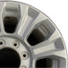 18" FORD F250SD PICKUP 20-22 18x8 aluminum 8 spoke silver Original OEM Wheel Rim - Side Profile