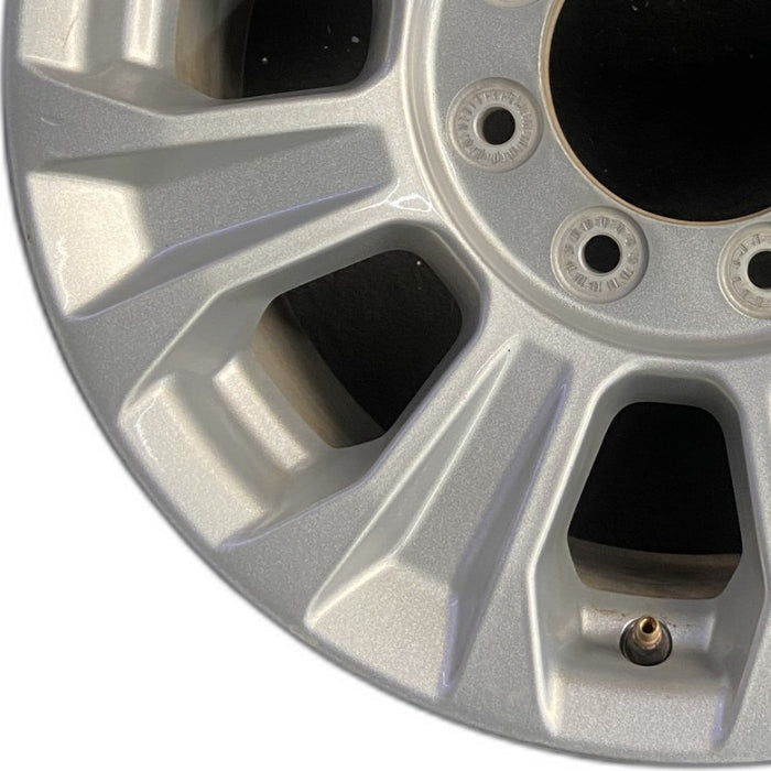 18" FORD F250SD PICKUP 20-22 18x8 aluminum 8 spoke silver Original OEM Wheel Rim - Back View