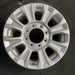 18" FORD F250SD PICKUP 20-22 18x8 aluminum 8 spoke silver Original OEM Wheel Rim - Front View