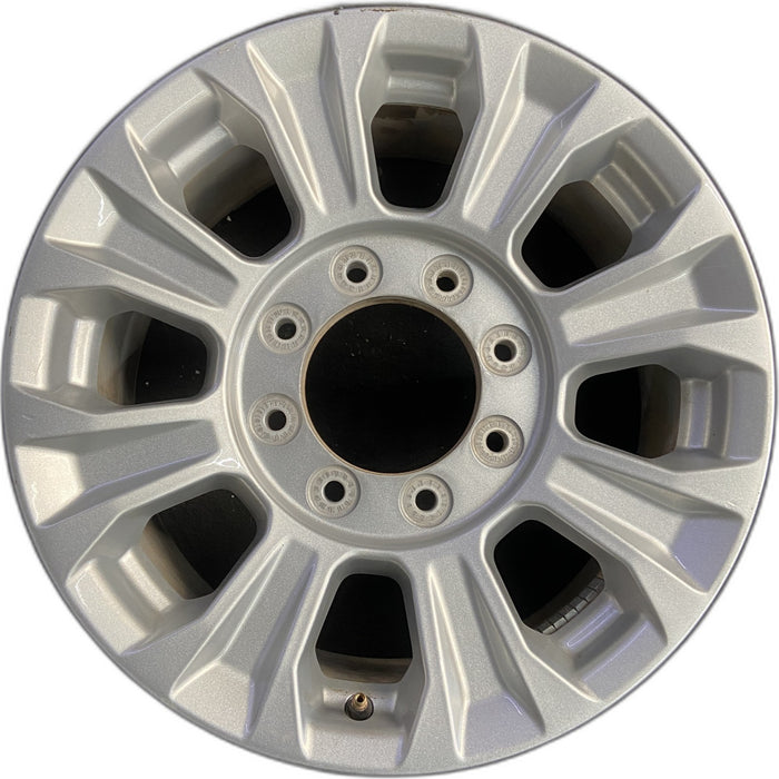 18" FORD F250SD PICKUP 20-22 18x8, aluminum, 8 spoke, silver Original OEM Wheel - Front View