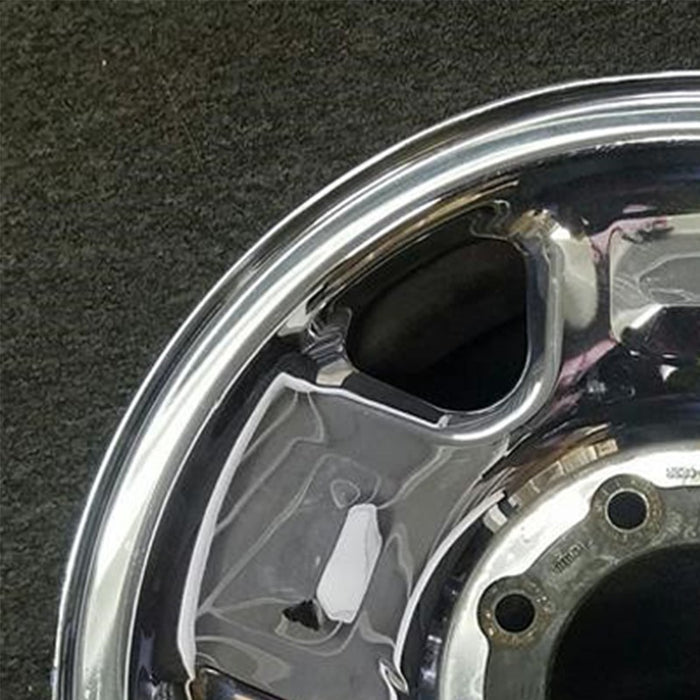 17" FORD F250SD PICKUP 05-07 17x7.5 , 5 spoke, steel, chrome clad Original OEM - Side Profile