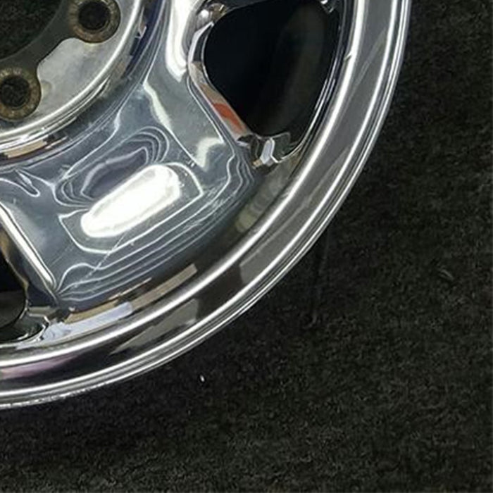 17" FORD F250SD PICKUP 05-07 17x7.5 , 5 spoke, steel, chrome clad Original OEM - Back View