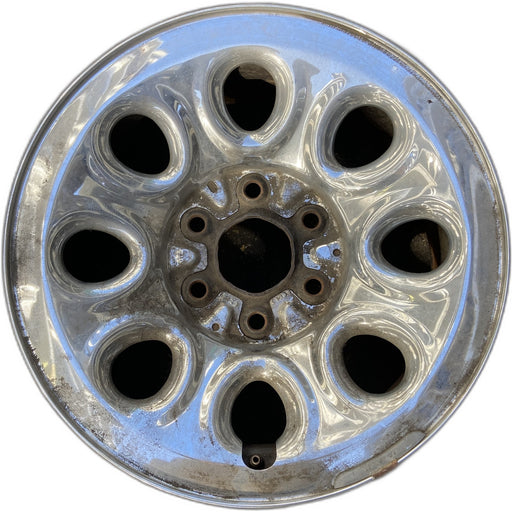 17" AVALANCHE 1500 07-10 17x7.5", steel, 8 hole, chrome Original OEM Wheel Rim - Front View