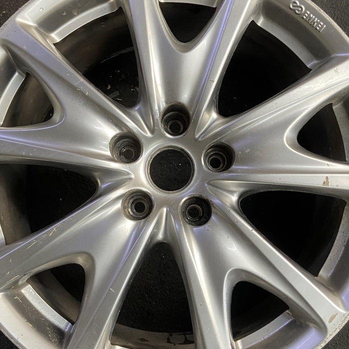 18" INFINITI G25 11-12 18x8.5 alloy rear 5 V spoke design Sdn Original OEM - Angle View