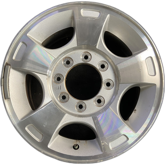 18" FORD F250SD PICKUP 09-10 18x8 , 5 spoke, aluminum, Original OEM Wheel Rim - Front View
