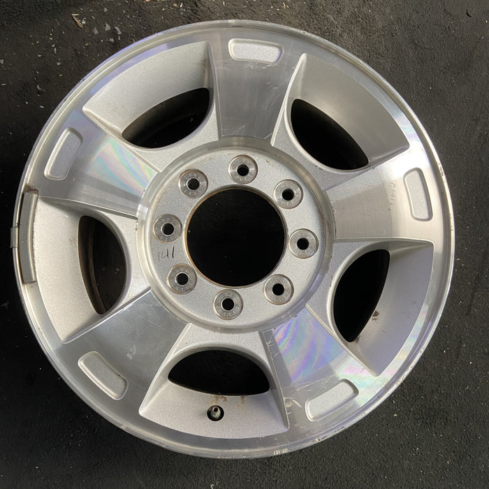 18" FORD F250SD PICKUP 09-10 18x8 , 5 spoke, aluminum, Original OEM Wheel Rim - Angle View
