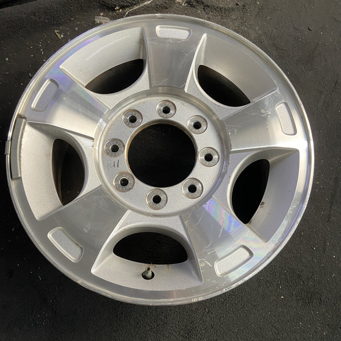 18" FORD F250SD PICKUP 09-10 18x8 , 5 spoke, aluminum, Original OEM Wheel Rim - Side Profile