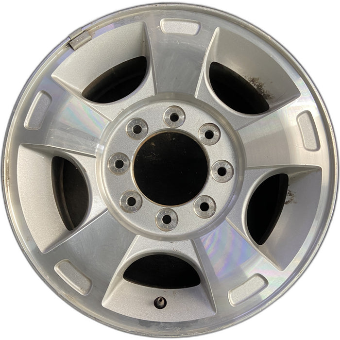18" FORD F250SD PICKUP 09-10 18x8 , 5 spoke, aluminum, Original OEM Wheel Rim - Front View
