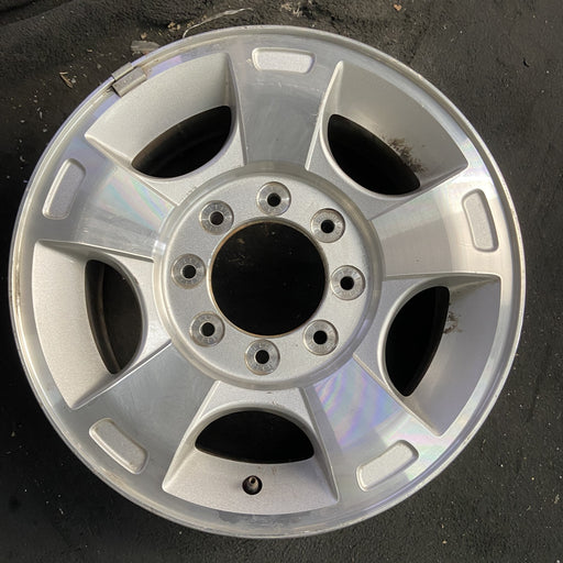 18" FORD F250SD PICKUP 09-10 18x8 , 5 spoke, aluminum, Original OEM Wheel Rim - Angle View