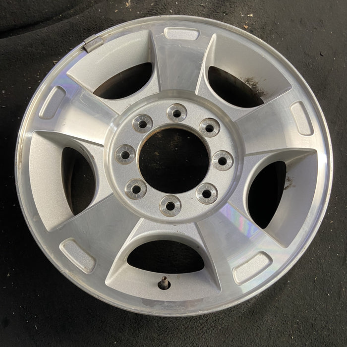 18" FORD F250SD PICKUP 09-10 18x8 , 5 spoke, aluminum, Original OEM Wheel Rim - Side Profile