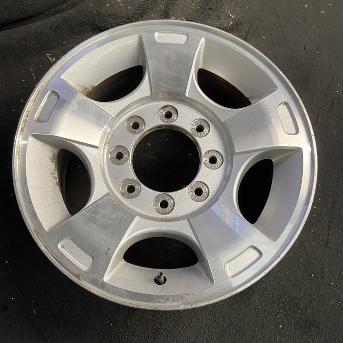 18" FORD F250SD PICKUP 09-10 18x8 , 5 spoke, aluminum, Original OEM Wheel Rim - Side Profile