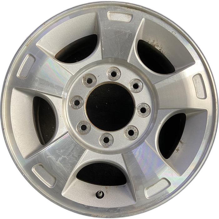 18" FORD F250SD PICKUP 09-10 18x8 , 5 spoke, aluminum, Original OEM Wheel Rim - Front View