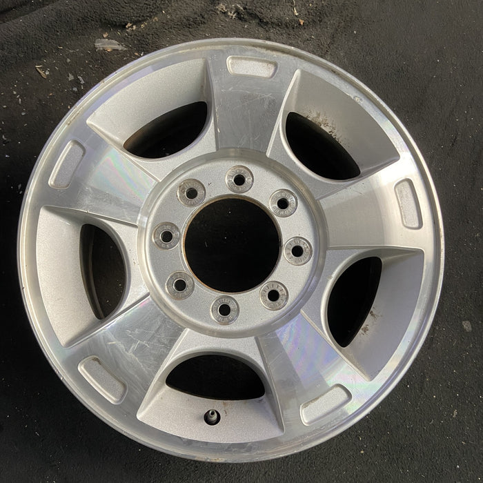 18" FORD F250SD PICKUP 09-10 18x8 , 5 spoke, aluminum, Original OEM Wheel Rim - Angle View