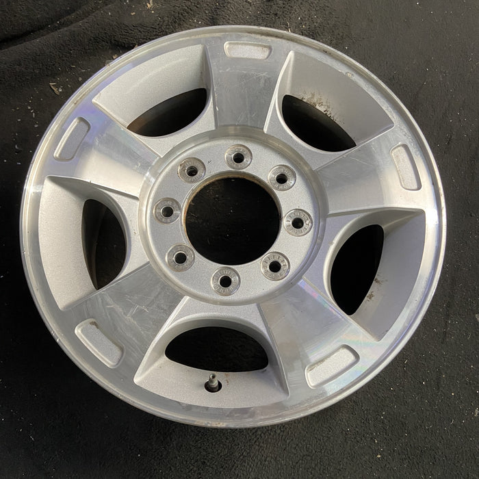 18" FORD F250SD PICKUP 09-10 18x8 , 5 spoke, aluminum, Original OEM Wheel Rim - Side Profile