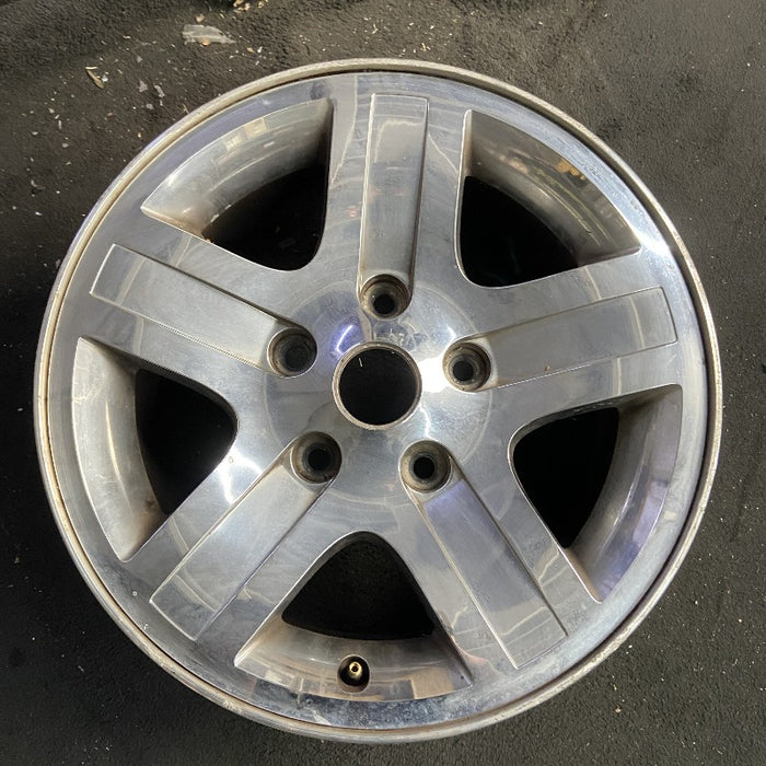 17" DURANGO 04 17x8 aluminum chrome finish Original OEM Wheel Rim - Front View