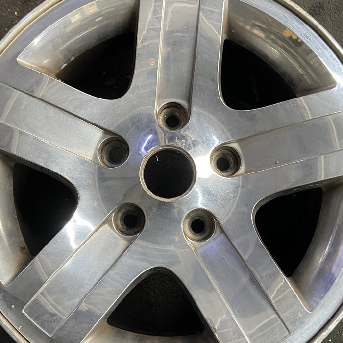 17" DURANGO 04 17x8 aluminum chrome finish Original OEM Wheel Rim - Angle View