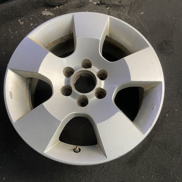 16" PATHFINDER 06-09 16x7, alloy, 5 spoke Original OEM Wheel Rim - Side Profile