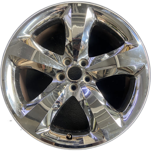 20" CHALLENGER 11-12 20x8, , chrome clad, lug nut centered between spokes - Front View