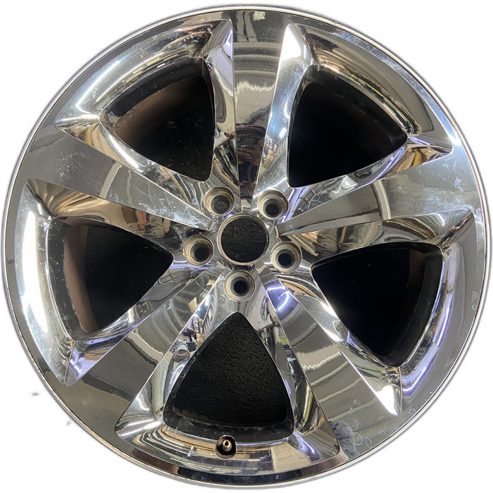 20" CHALLENGER 11-12 20x8, , chrome clad, lug nut centered between spokes - Front View