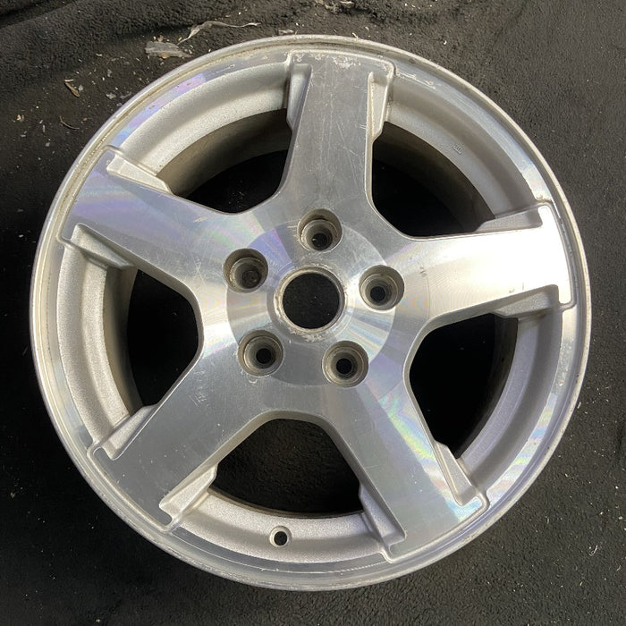 17" GRAND CHEROKEE 05 17x7.5 Limited machined w/o inlay at end of spokes - Front View