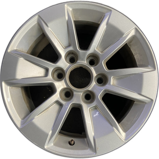 17" SIERRA 1500 PICKUP 19 , 17x8, alloy Original OEM Wheel Rim - Front View