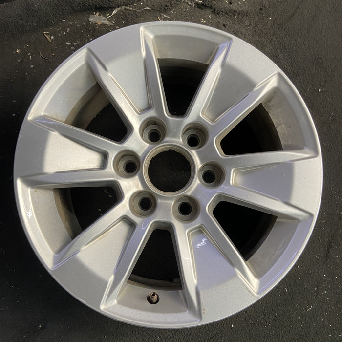 17" SIERRA 1500 PICKUP 19 , 17x8, alloy Original OEM Wheel Rim - Angle View