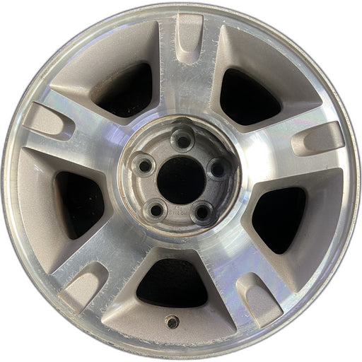 16" EXPLORER 01 2 Dr , 16x7, aluminum, 5 straight spokes Original OEM Wheel Rim - Front View