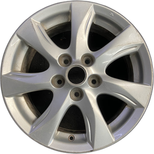 16" MAZDA 3 10-11 16x6.5, alloy, Original OEM Wheel Rim - Front View