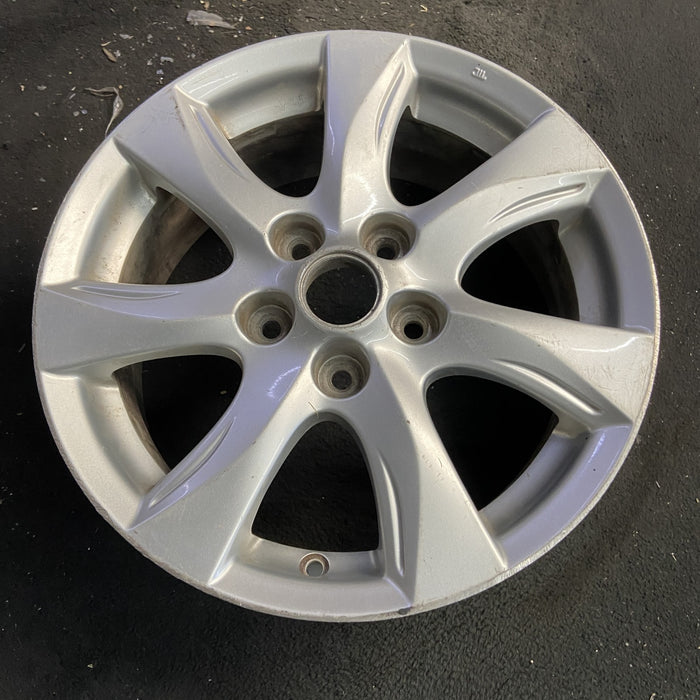 16" MAZDA 3 10-11 16x6.5, alloy, Original OEM Wheel Rim - Side Profile