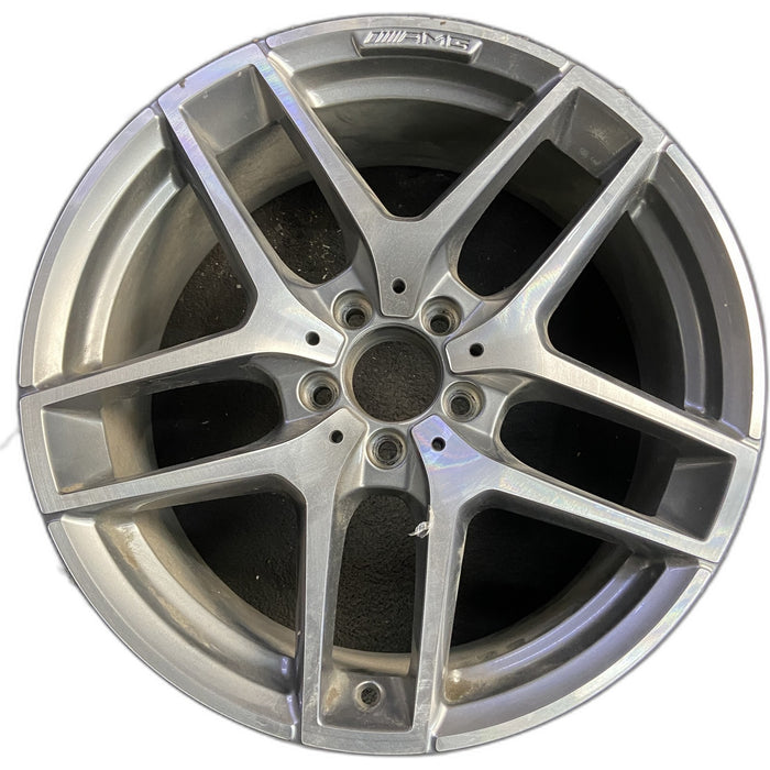 19" MERCEDES GLC-CLASS 16 , 19x8, 10 spoke, gray accents Original OEM Wheel Rim - Front View