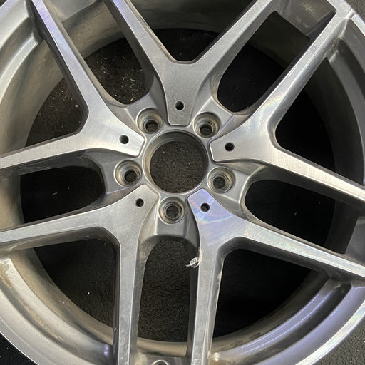 19" MERCEDES GLC-CLASS 16 253 Type GLC300 19x8 10 spoke gray accents Original - Angle View