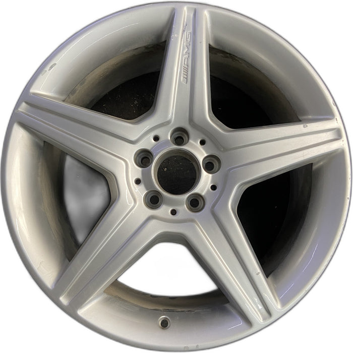 19" MERCEDES CL-CLASS 10 216 Type; CL550, 19x8.5, 5 spoke Original OEM Wheel Rim - Front View