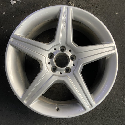 19" MERCEDES CL-CLASS 10 216 Type; CL550, 19x8.5, 5 spoke Original OEM Wheel Rim - Angle View