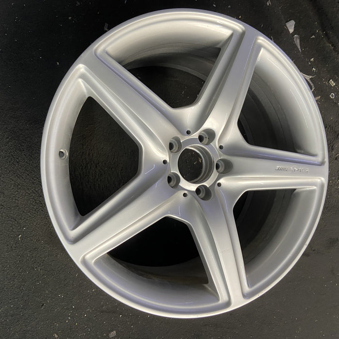 20" MERCEDES CL-CLASS 08 216 Type; CL63, 20x9.5, 5 spoke Original OEM Wheel Rim - View 7