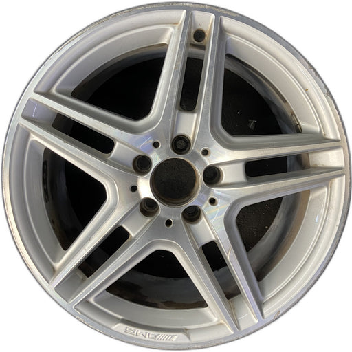 18" MERCEDES E-CLASS 11 207 Type, Cpe, E550, 18x8.5 Original OEM Wheel Rim - Front View