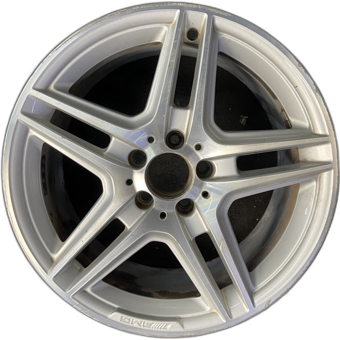 18" MERCEDES E-CLASS 11 207 Type, Cpe, E550, 18x8.5 Original OEM Wheel Rim - Front View
