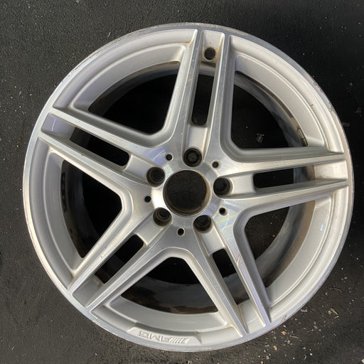 18" MERCEDES E-CLASS 11 207 Type, Cpe, E550, 18x8.5 Original OEM Wheel Rim - Angle View