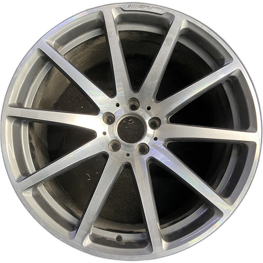 20" MERCEDES S-CLASS 15 231 Type; SL63, 20x10 , machined face with gray pockets - Front View