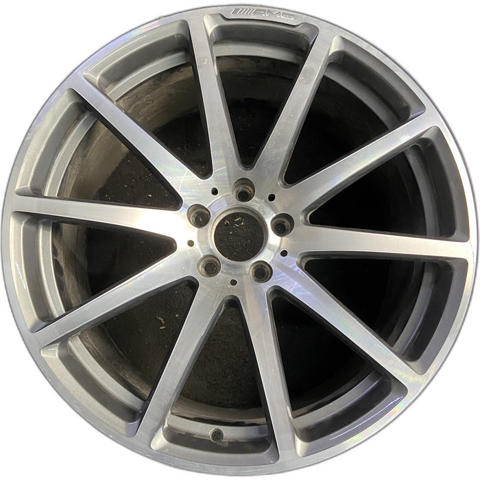 20" MERCEDES S-CLASS 15 231 Type; SL63, 20x10 , machined face with gray pockets - Front View