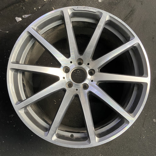 20" MERCEDES S-CLASS 15 231 Type; SL63, 20x10 , machined face with gray pockets - Angle View