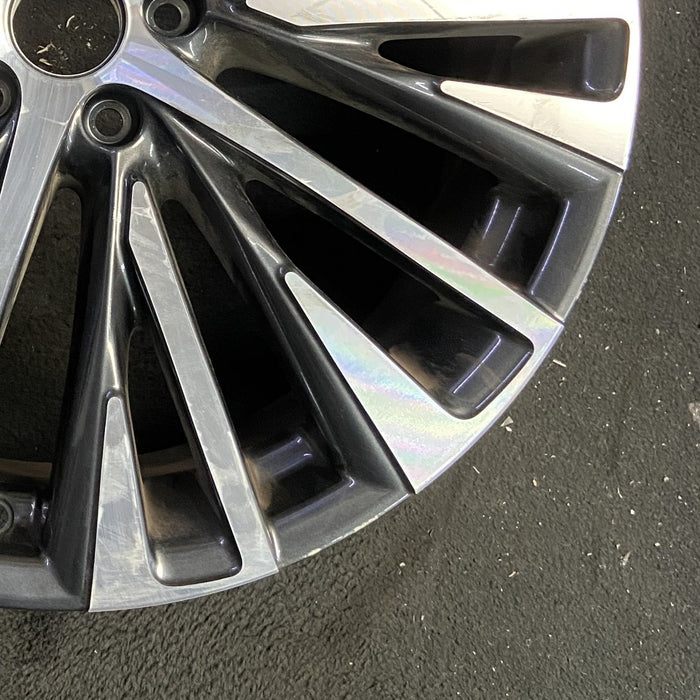 21" LEXUS RX350 23-25 21x8 20 spoke machined black Original OEM Wheel Rim - Back View