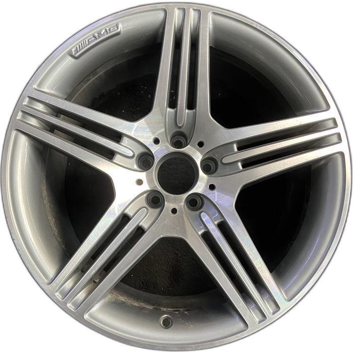 19" MERCEDES S-CLASS 09 230 Type; SL63, 19x9.5, 15 spoke Original OEM Wheel Rim - Front View