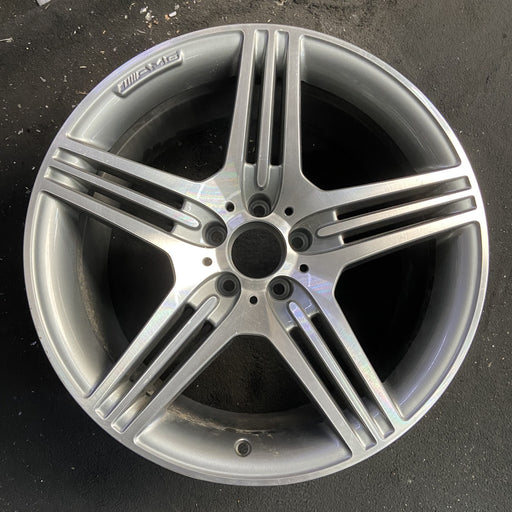 19" MERCEDES S-CLASS 09 230 Type; SL63, 19x9.5, 15 spoke Original OEM Wheel Rim - Angle View